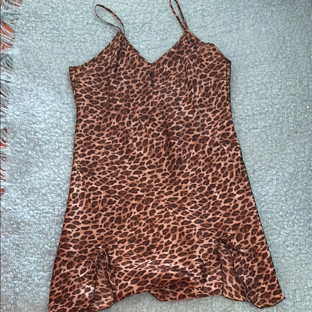 Leopard Print Slip Dress or blouse
